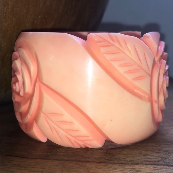 Coral Rose 3D Bangle - Picture 2 of 3